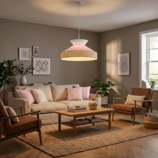 Lampe de plafond Alfeo Rose