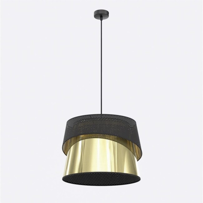 Lampe de plafond Tareto Noir+Or