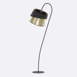 Lampe sur pied Tareto Noir+Or