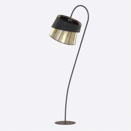 Lampe sur pied Tareto Noir+Or