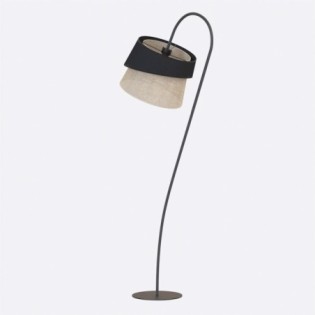 Lampe sur pied Tareto Noir