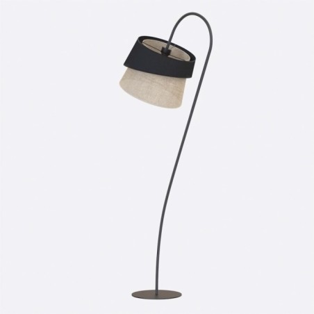 Lampe sur pied Tareto Noir