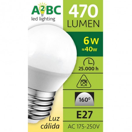 Ampoule LED A2BC 6W E27  (4000ºk)