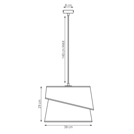 Lampe de plafond Tareto Blanc