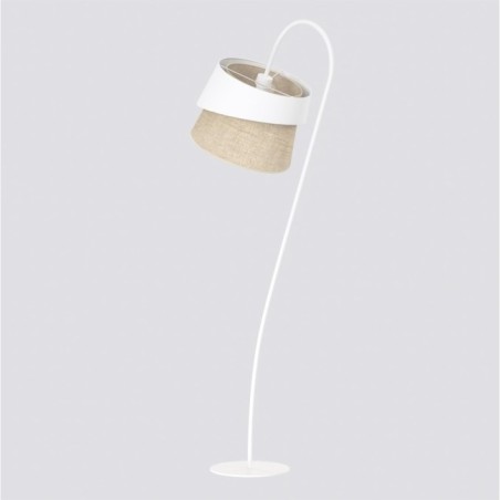 Lampe sur pied Tareto Blanc