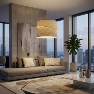 Lampe de plafond Tareto Beige