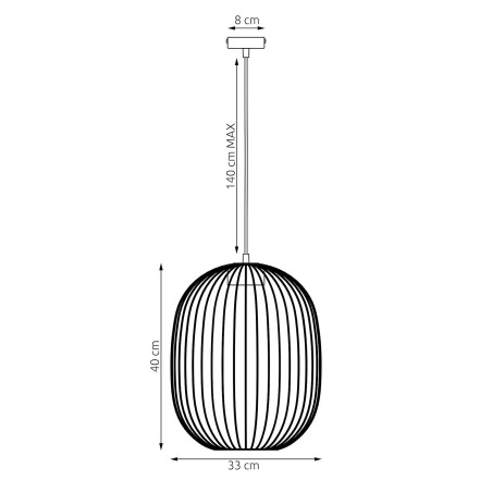 Lampe de plafond Praca Grenat