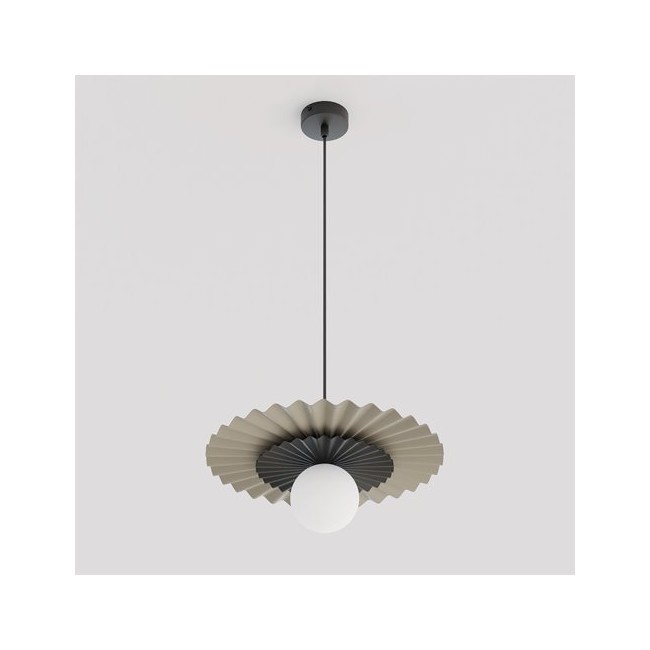 Lampe de plafond Drino Beige+Noir