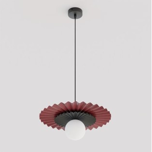 Lampe de plafond Drino Grenat+Noir