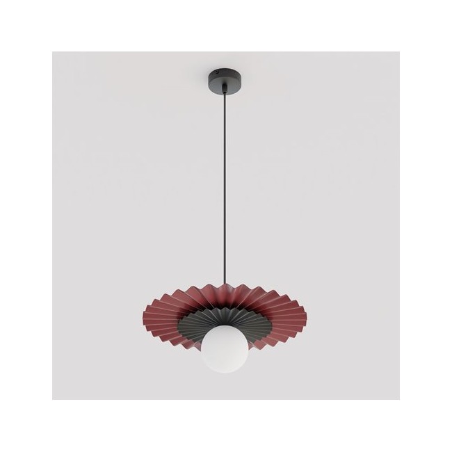 Lampe de plafond Drino Grenat+Noir