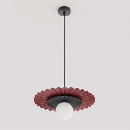Lampe de plafond Drino Grenat+Noir