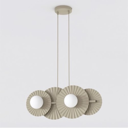 Lampe de plafond Drino Beige (4 lumières)