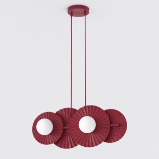 Lampe de plafond Drino Grenat (4 lumières)