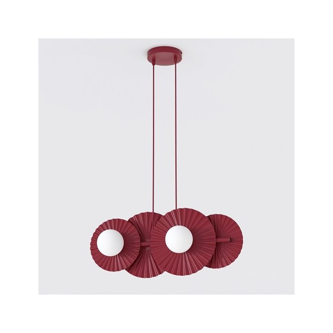 Lampe de plafond Drino Grenat (4 lumières)