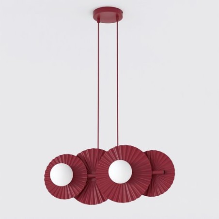 Lampe de plafond Drino Grenat (4 lumières)