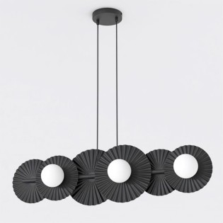 Lampe de plafond Drino Noir (6 lumières)