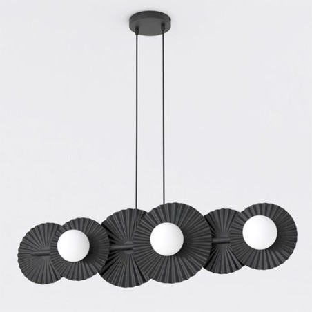 Lampe de plafond Drino Noir (6 lumières)
