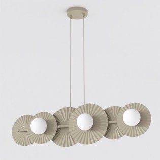 Lampe de plafond Drino Beige (6 lumières)