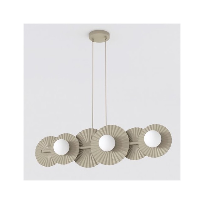 Lampe de plafond Drino Beige (6 lumières)