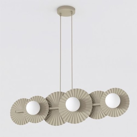 Lampe de plafond Drino Beige (6 lumières)