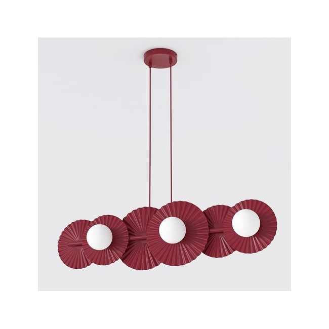 Lampe de plafond Drino Grenat (6 lumières)