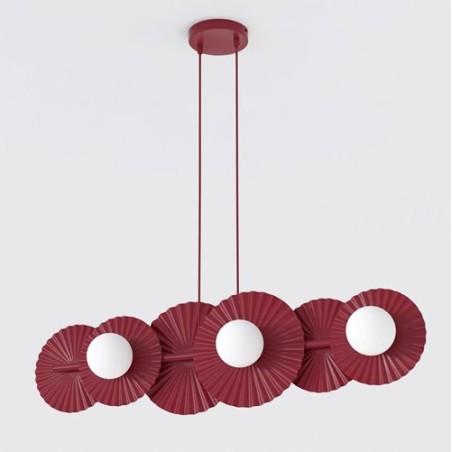 Lampe de plafond Drino Grenat (6 lumières)