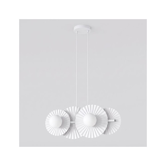 Lampe de plafond Drino Blanc (4 lumières)