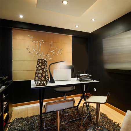 Lampe de bureau LED avec horloge Pipo Brun (5W)
