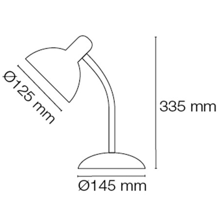 Lampe bureau LED Rétro Parga