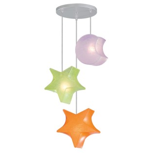 Lámpara colgante Estrellas y Luna