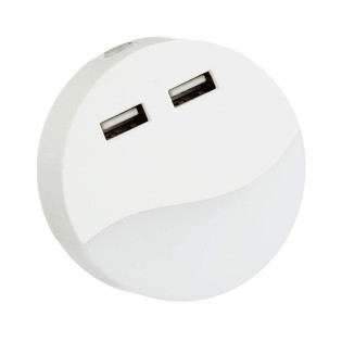 Veilleuse LED Crépuscule Rond (0,5W)