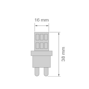 Ampoule LED G9 Mini (3W - 4000ºK)