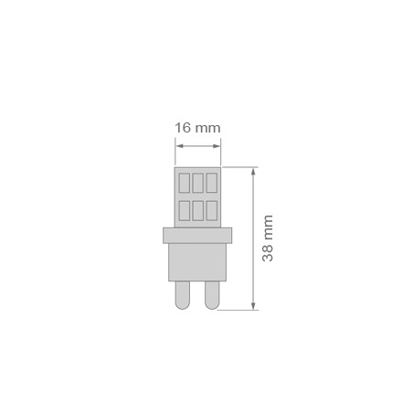 Ampoule LED G9 Mini (3W - 4000ºK)