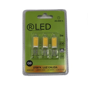 Blister 3xg9 LED (2W)