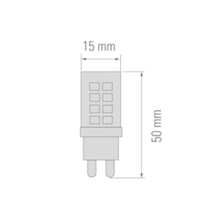 Ampoule LED G9 (3.5W)