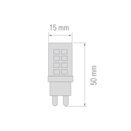 Ampoule LED G9 (3.5W)