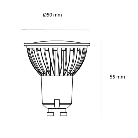 Ampoule LED 7W GU10 (dimmable)
