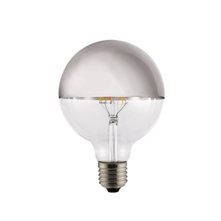 Ampoule LED Décoratif Ballon Miroir Argent E27 (8W)