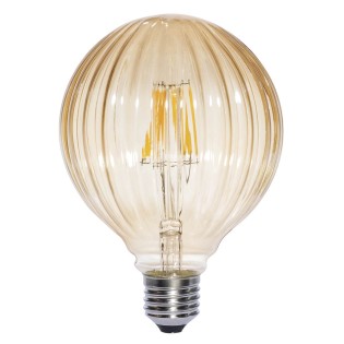 Bombilla LED Decorativa Globo Ámbar (6W)