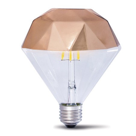 Ampoule LED Décoratif E27 Prisma Cuivre (10W)