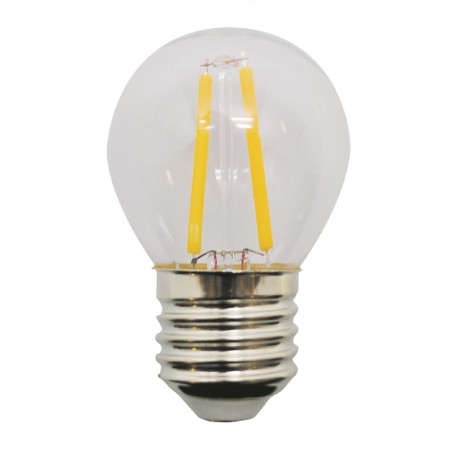Ampoule LED Sphérique E27 lumière froide (2W)