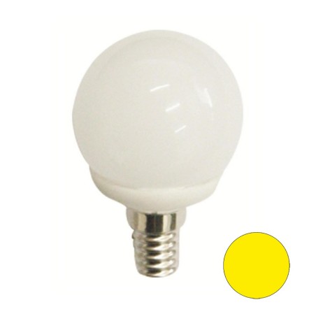 Ampoule LED Sphérique Jaune E14 (4W)