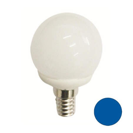 Ampoule LED Sphérique Bleu E14 (4W)