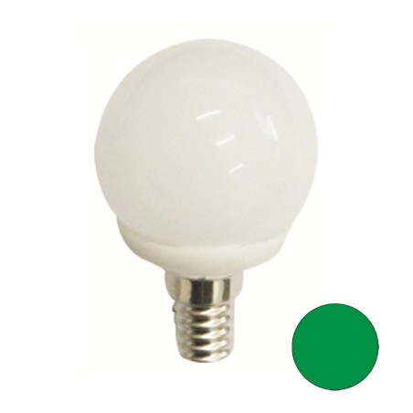 Ampoule LED Sphérique Vert E14 (4W)
