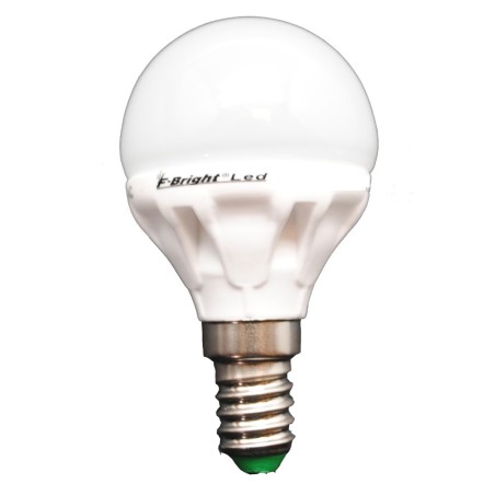 Ampoule LED Sphérique Céramique E14 lumière froide (5.2W)