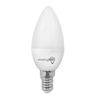 Ampoule bougie LED vela chaude (4W)