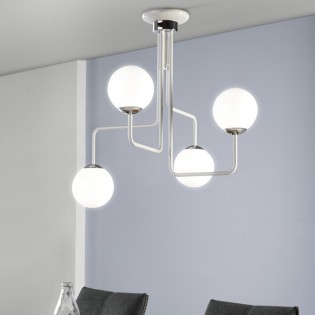 Plafonnier Moteo Blanc (4...