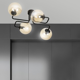 Plafonnier Vesta Ambre (4...
