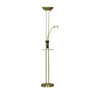 Lampadaire á LED Olimpia Cuir (18W+5W)