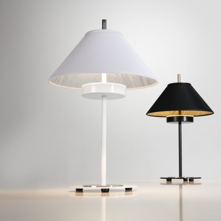 Lampe á poser LED Rila Blanc/Argent (15W)